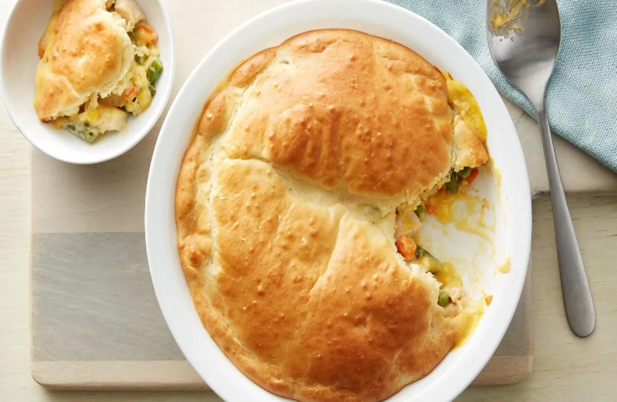 Impossibly easy chicken pot pie. (Photo courtesy of Betty Crocker)