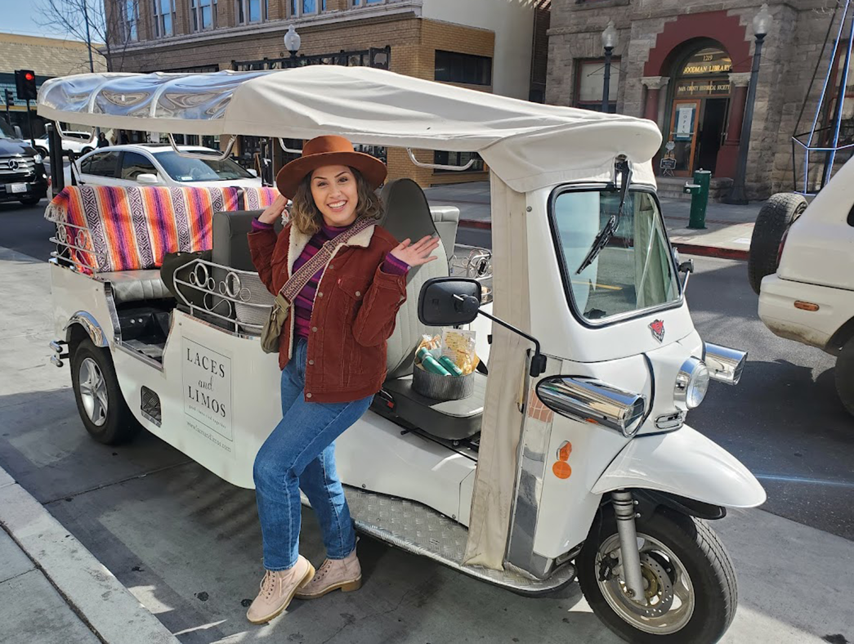 an electric tuk-tuk
