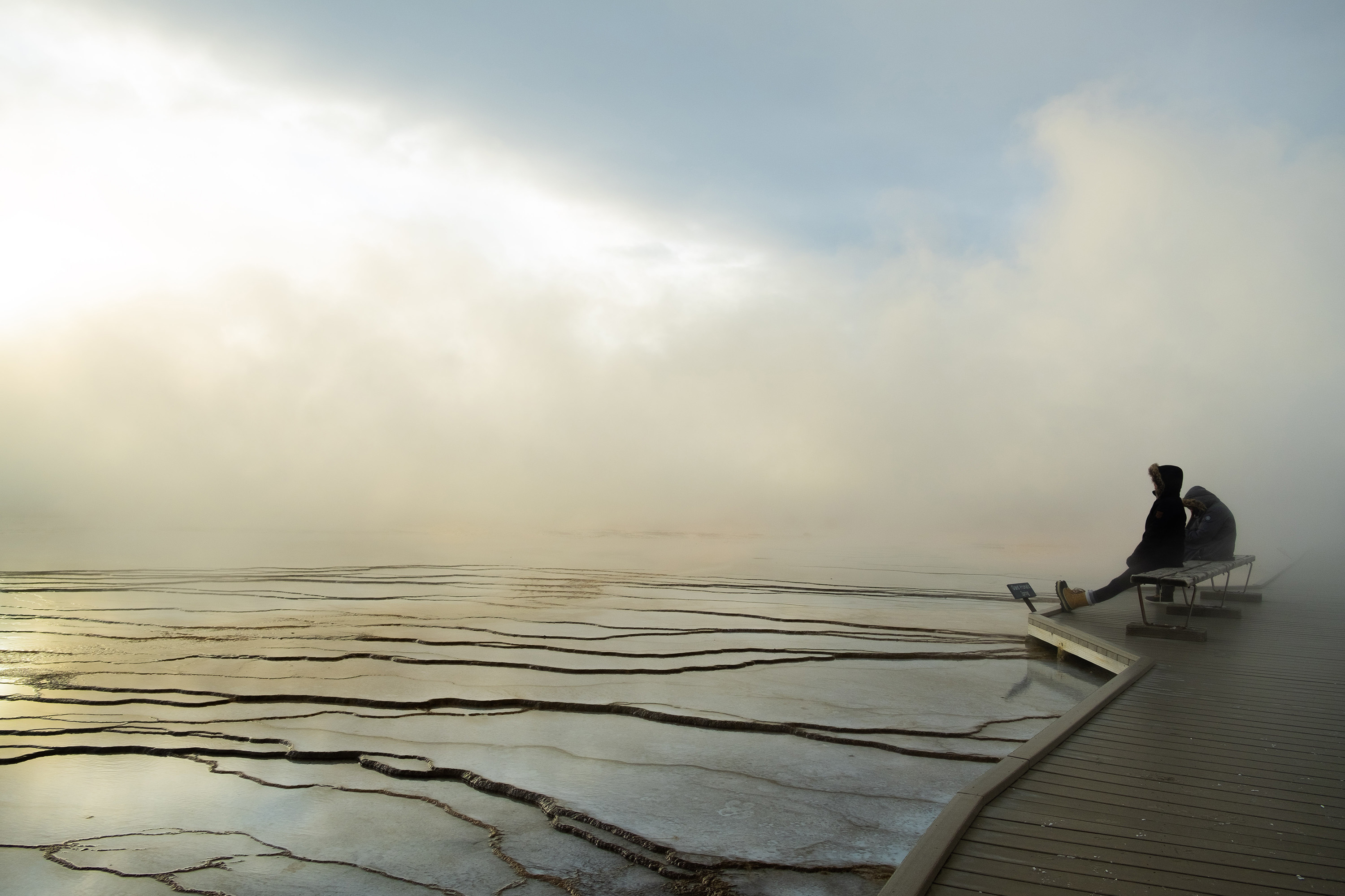 Yellowstone in the winter.