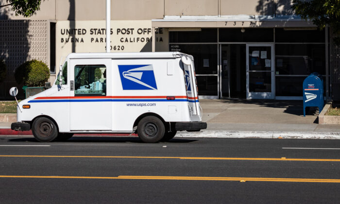 A post office in Buena Park, Calif., on Jan. 15, 2021. (John Fredricks/The Epoch Times)