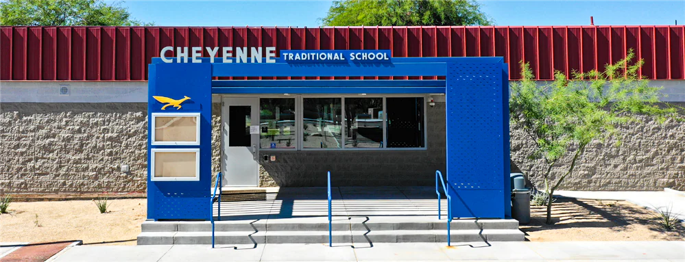 Cheyenne Traditional School in Scottsdale, Ariz., was among several Scottsdale schools and businesses that were targeted by a prank teenage caller in the United Kingdom. The boy is now facing charges in the UK. (Cheyenne Traditional School photo)