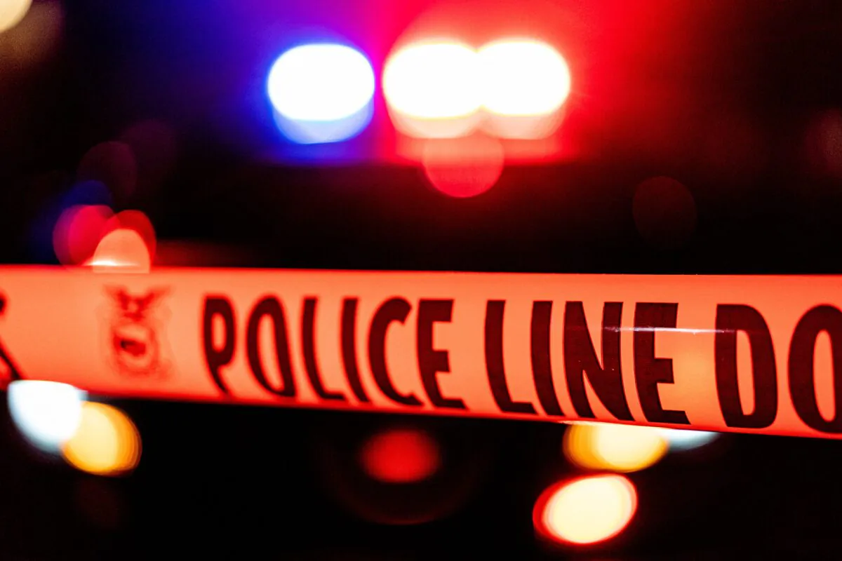 Police tape in a file photo. (Andri Tambunan/AFP via Getty Images)