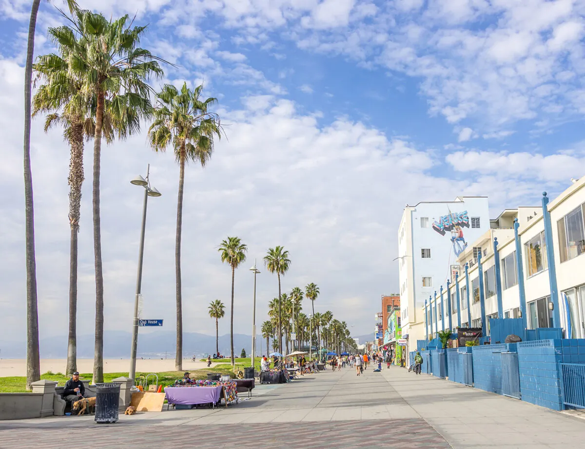 Rollerblade, bike or simply stroll along the Ocean Front Walk in Venice Beach, California, where beachfront beauty combines with surf-culture commerce and bohemian style to create an eye-popping array of colorful activity. (Dreamstime/TNS)