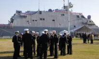 US Naval Academy Plebes Attempt Annual Greased Climb