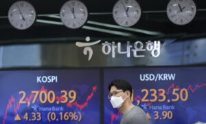 Asian Shares Sink as China Says First Quarter Growth at 4.8 Percent thumbnail