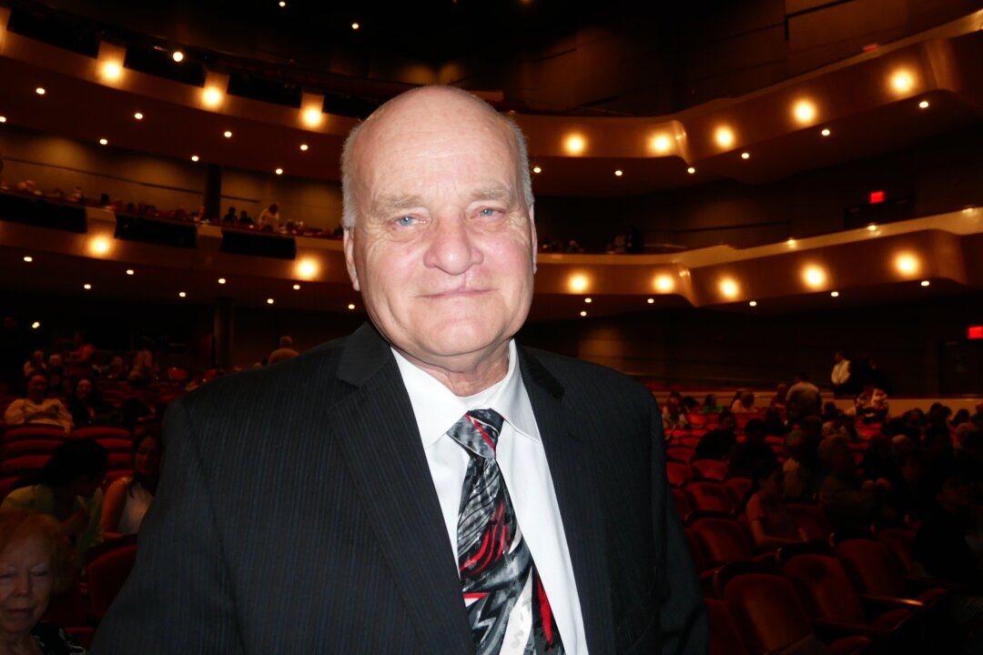 Michael McDaniel attended Shen Yun Performing Arts at the  Wagner Noël Performing Arts Center, Midland, Texas, on Apr. 19, 2022. (Sherry Dong/The Epoch Times)