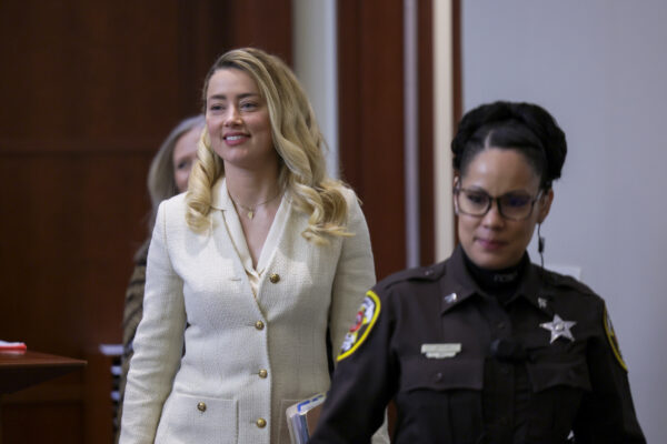 Amber Heard arrives at court