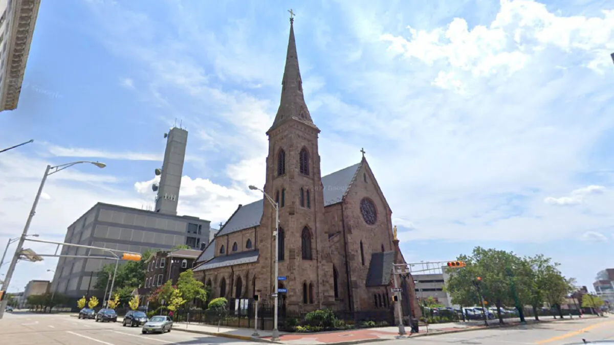 The Cathedral of the Immaculate Conception in Camden, N.J., in November 2019. The Bishop of Camden presides from the Cathedral of the Immaculate Conception. (Google Maps/Screenshot via The Epoch Times)