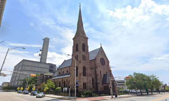 The Cathedral of the Immaculate Conception in Camden, N.J., in November 2019. The Bishop of Camden presides from the Cathedral of the Immaculate Conception. (Google Maps/Screenshot via The Epoch Times)