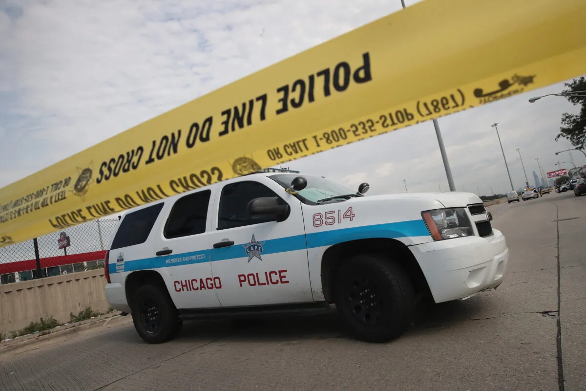 Police car in Chicago on June 30, 2017. (Scott Olson/Getty Images)