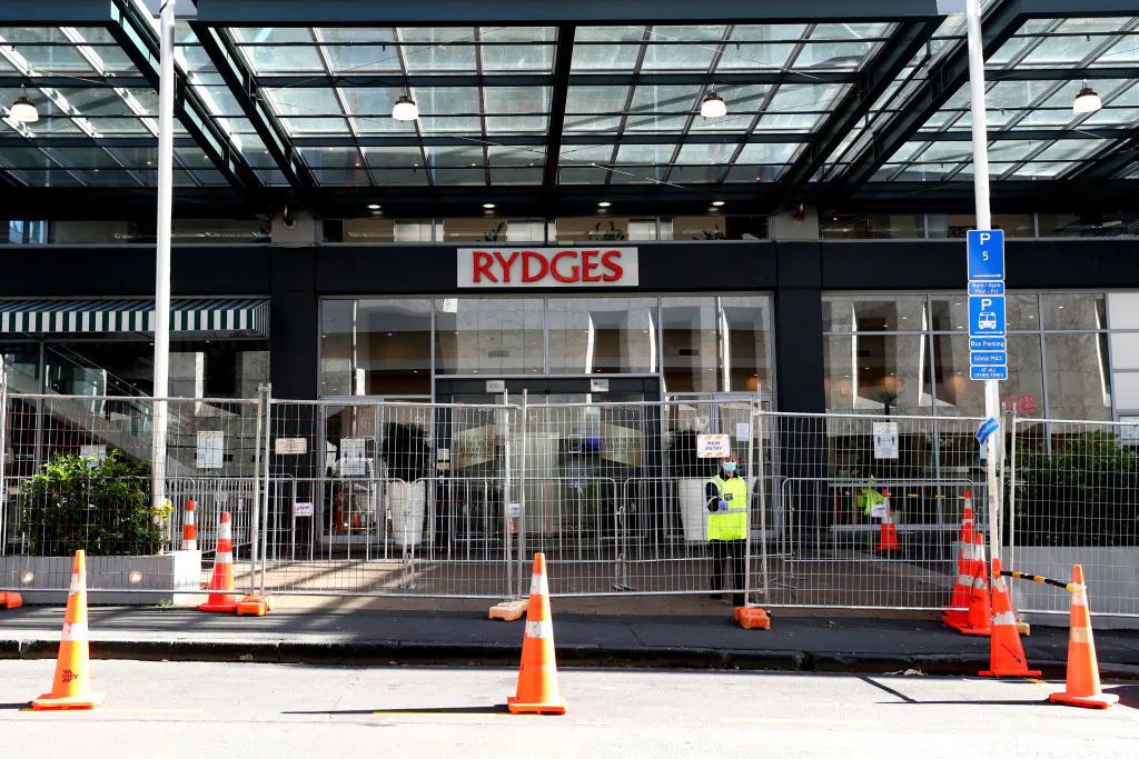 A general view of the Rydges Hotel which is being used as a quarantine hotel in Auckland, New Zealand, on July 10, 2020. (Hannah Peters/Getty Images)
