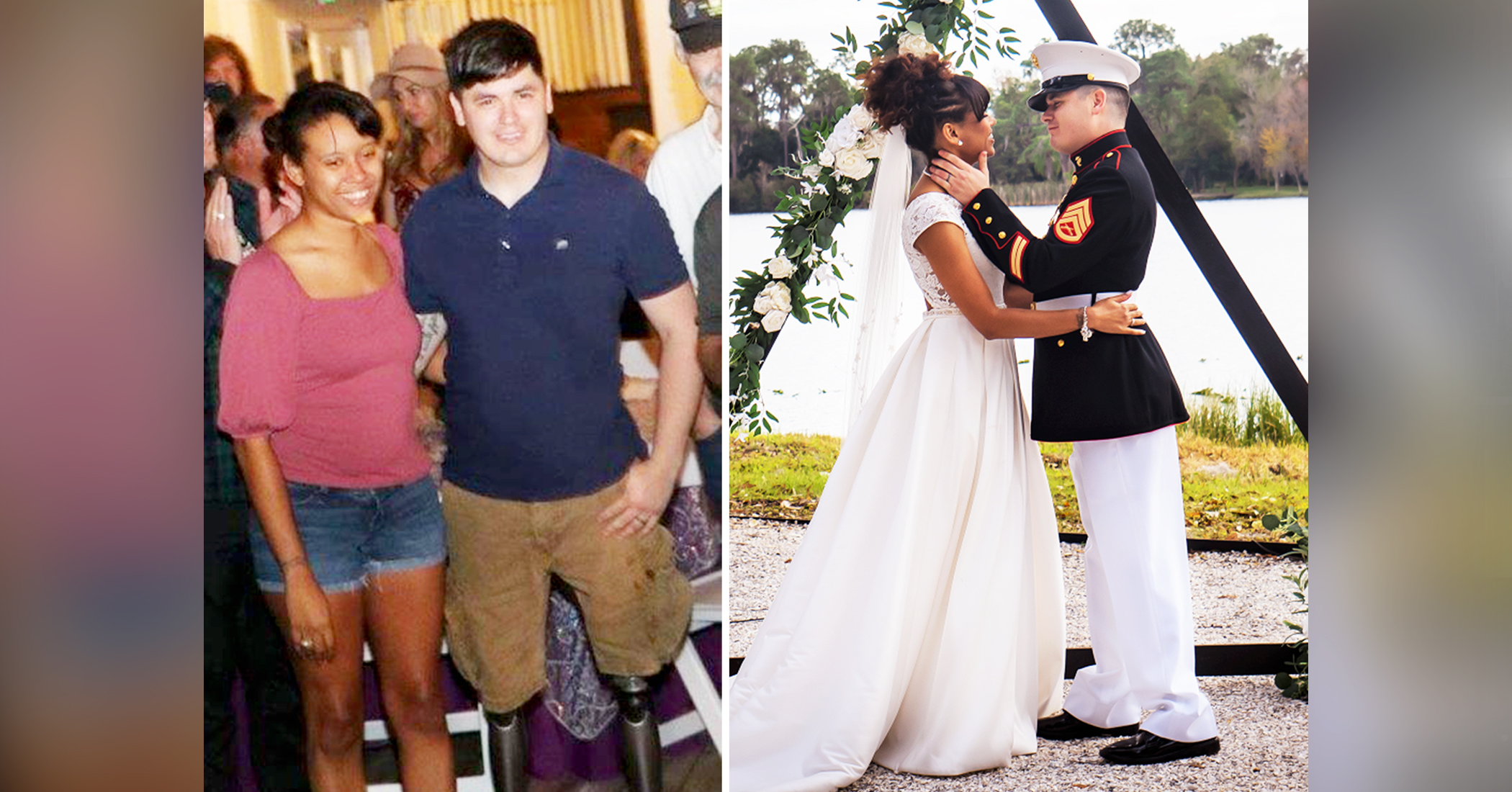 Purple Heart Recipient Who Lost His Legs During Deployment Gets Dream Wedding to High School Sweetheart - Vimarsana News