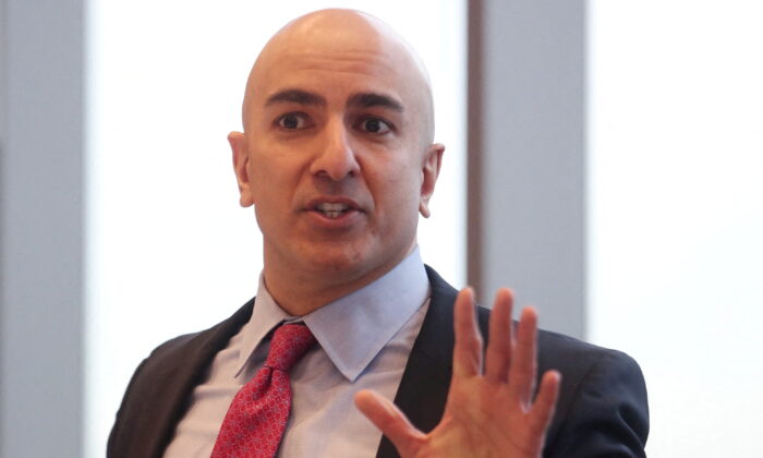 President of the Federal Reserve Bank of Minneapolis Neel Kashkari speaks during an interview in New York, on March 29, 2019. (Shannon Stapleton/Reuters)