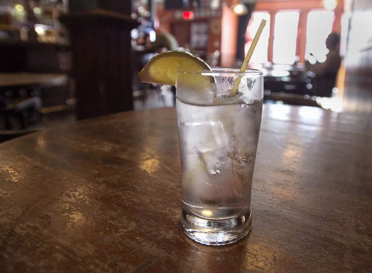 An alcoholic beverage is seen in a drinking establishment in Halifax, N.S., in a file photo. (The Canadian Press/Andrew Vaughan)
