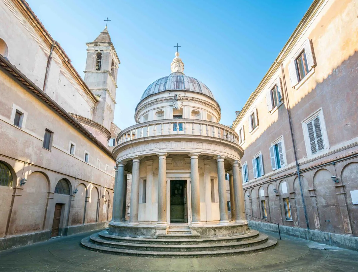 The marvelous Bramante's Tempietto, San Pietro in Montorio, Rome, Italy. (essevu/Shutterstock)