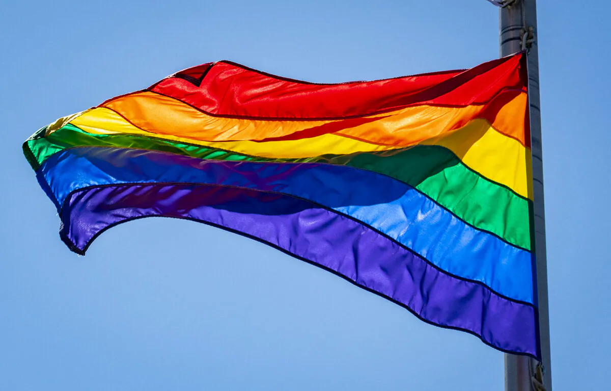A file photo of a pride flag. (John Fredricks/The Epoch Times)