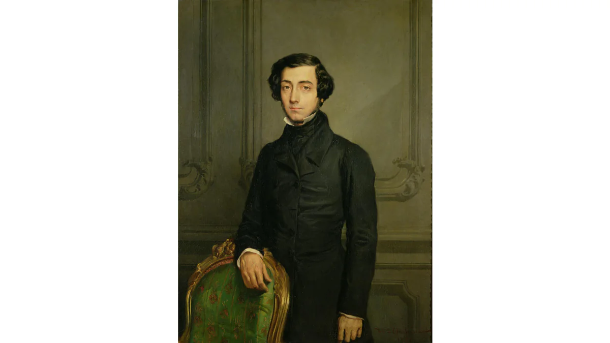 "Alexis de Tocqueville," 1850, by Théodore Chassériau. Oil on canvas; 51.7 inches by 38.7 inches. Palace of Versailles. (Public Domain)