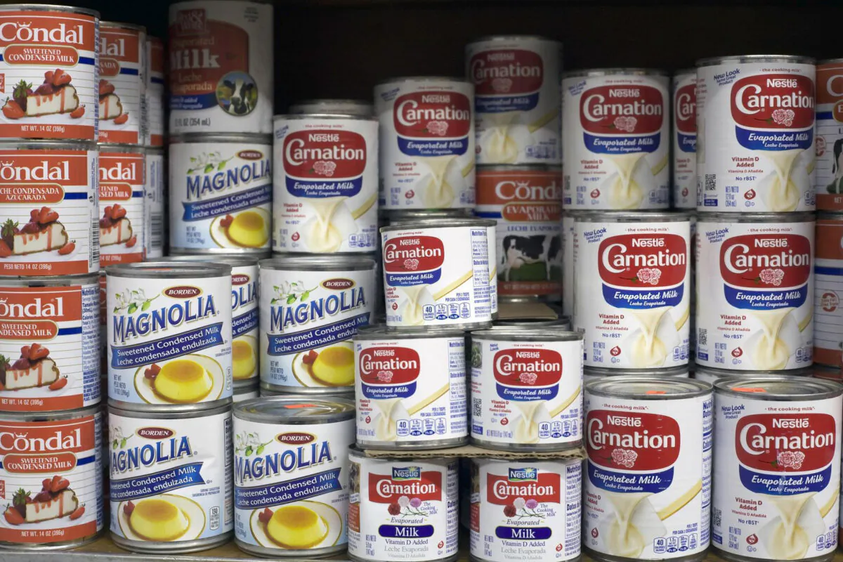 You can use evaporated milk as a substitute for condensed milk if you add sugar. (Eddie Toro | Dreamstime.com)