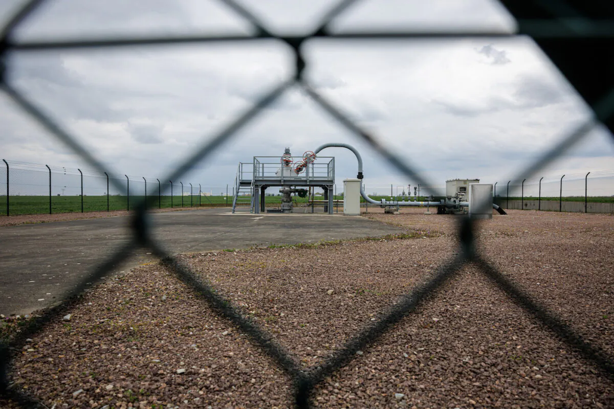 A natural gas storage facility as seen in a file photo. (Stringer/Getty Images)