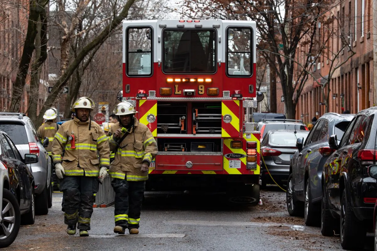 File photo of firefighters in Philadelphia. (Hannah Beier/Getty Images)