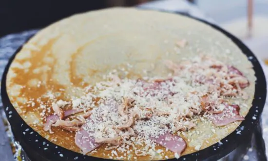 Ham and Gruyere Crepes
