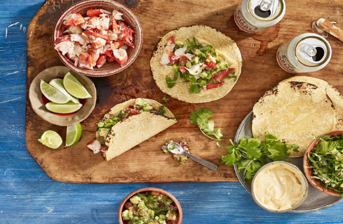 Spicy Lobster Tacos. (Courtesy of Get Maine Lobster)