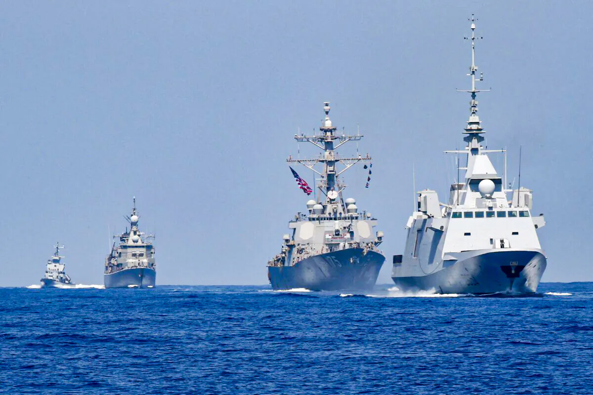U.S. guided-missile destroyers are seen in a file photo. (Jack Guez/AFP via Getty Images)