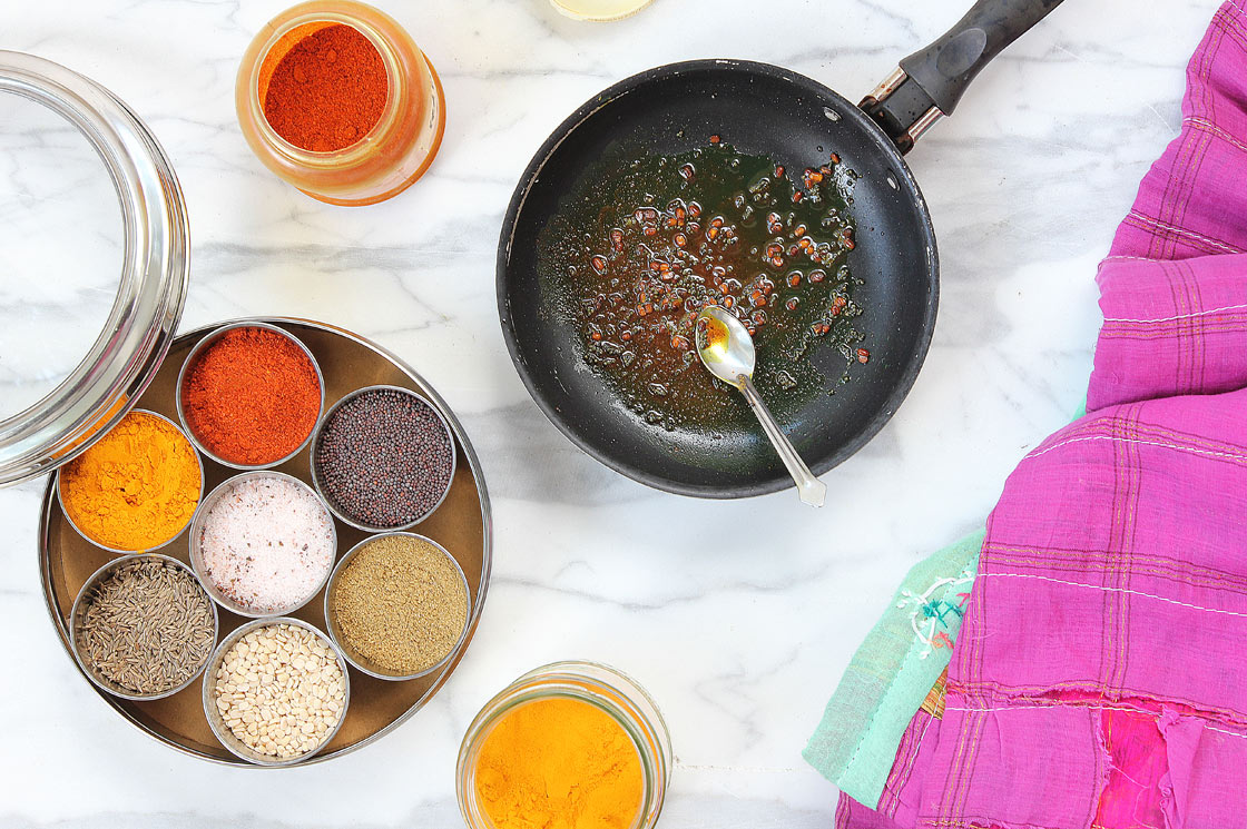 India masala spice dubba, south Indian spice preparation. (Courtesy of ButteredVeg.com)