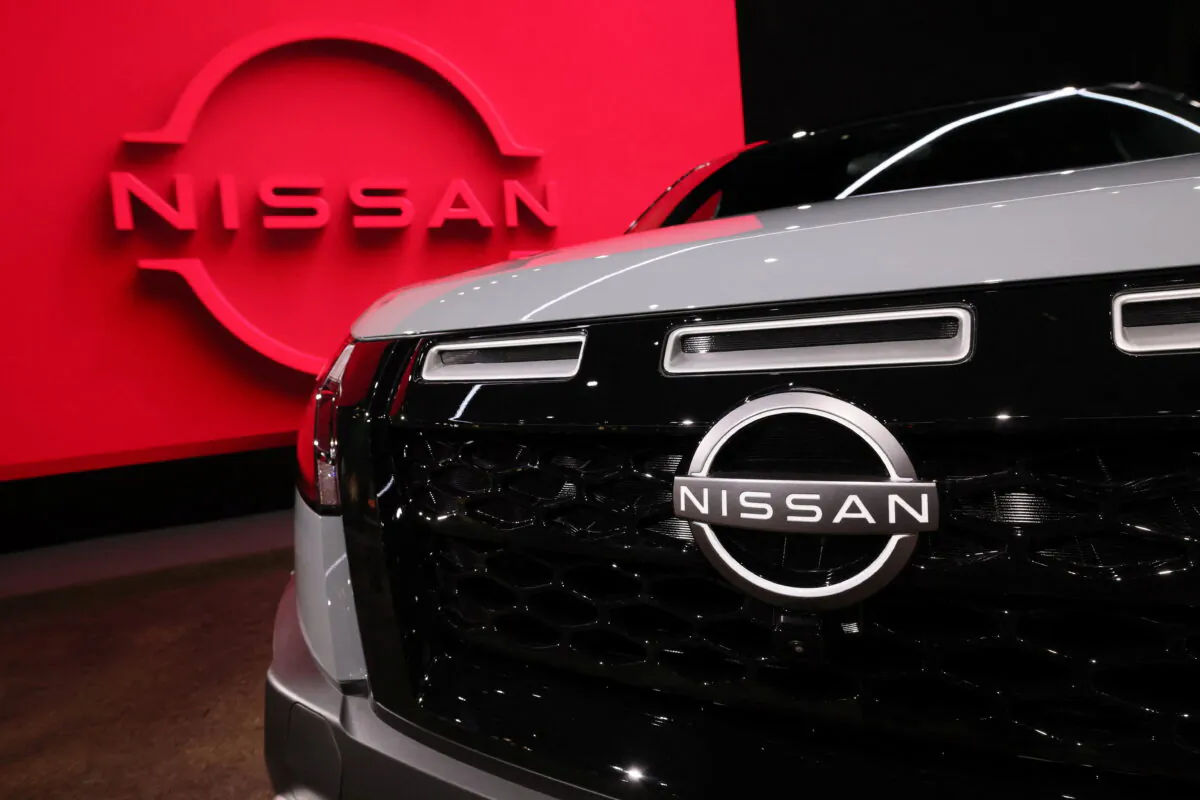 A 2023 Nissan Pathfinder at the 2022 New York International Auto Show in Manhattan, New York, on April 13, 2022. (Brendan McDermid/Reuters)