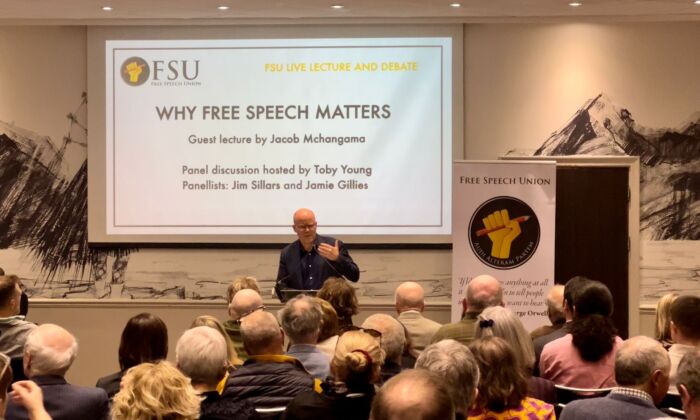 Founder Toby Young says that "free speech is in peril north of the border" as Free Speech Union launches in Scotland on April 22, 2022. (Courtesy of Free Speech Union)