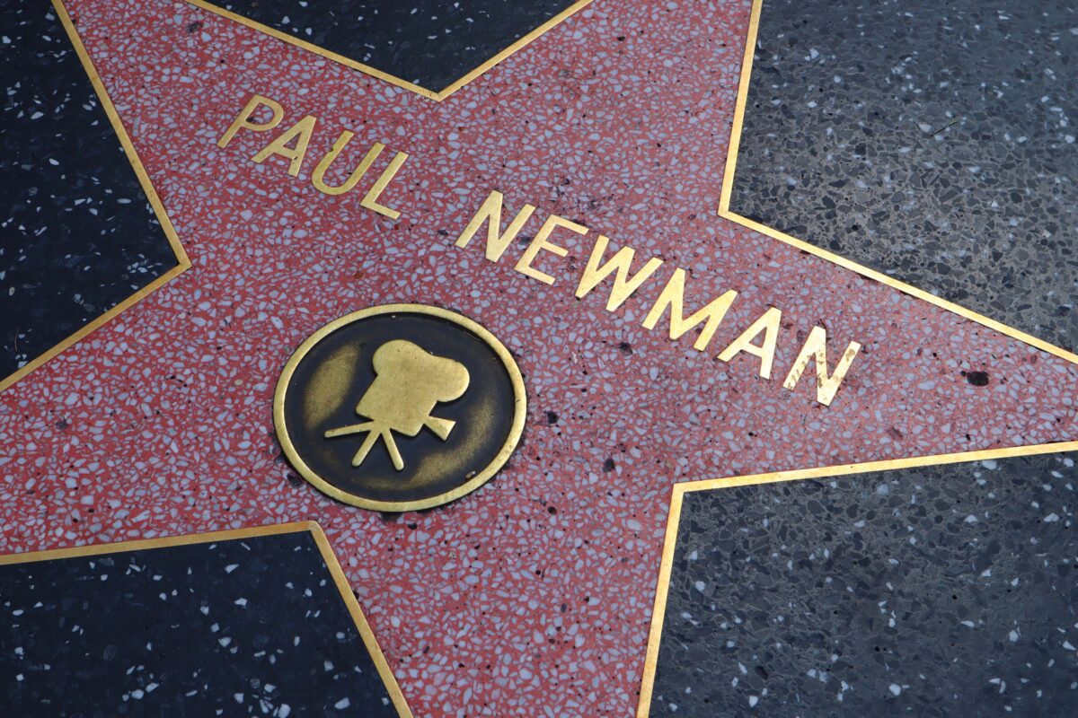 Paul Newman’s star on the Hollywood Walk of Fame. (Walter Cicchetti/Shutterstock)