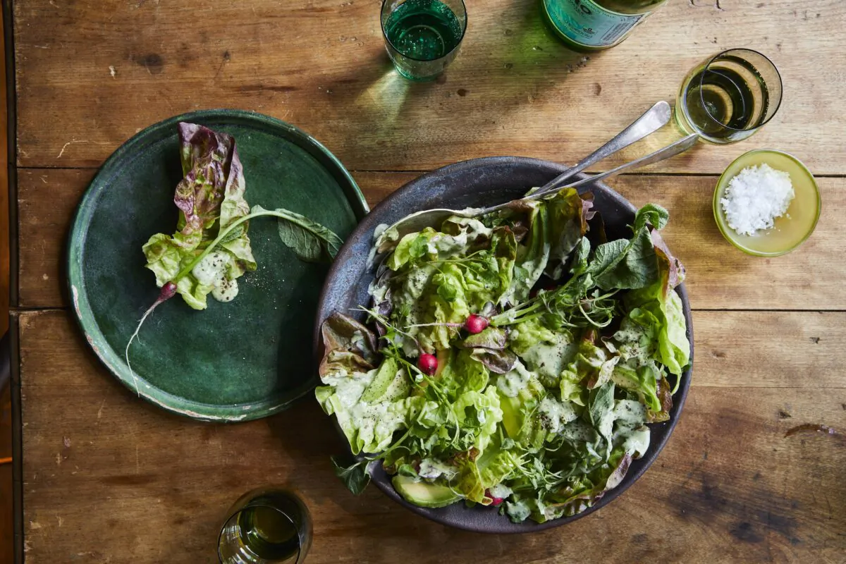 This creamy, punchy dressing is perfect for using up any tender herbs you have on hand. (Nicole Franzen)