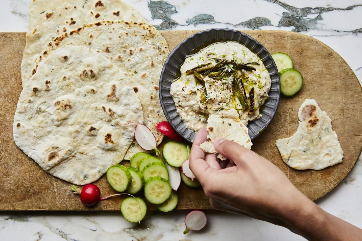 Customize this easy, pillowy flatbread with your favorite herbs and spies. (Nicole Franzen)