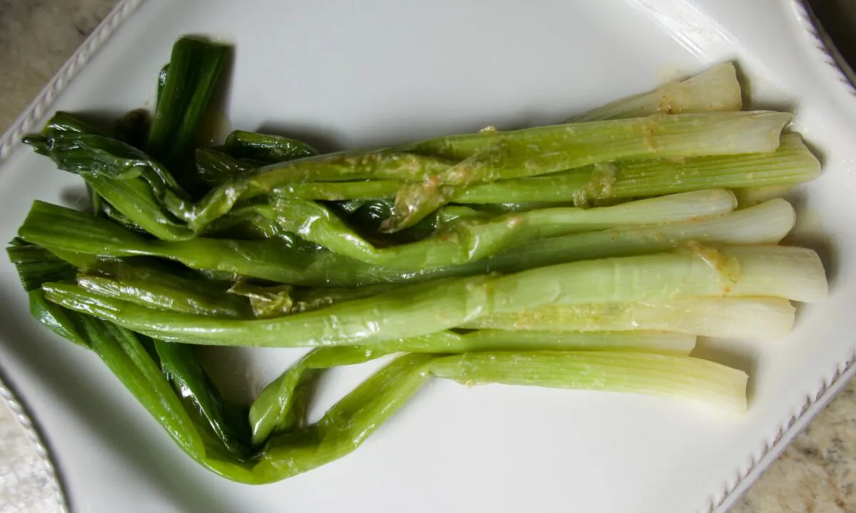Scallions cooked in butter are simple but transcendent. (Victoria de la Maza)