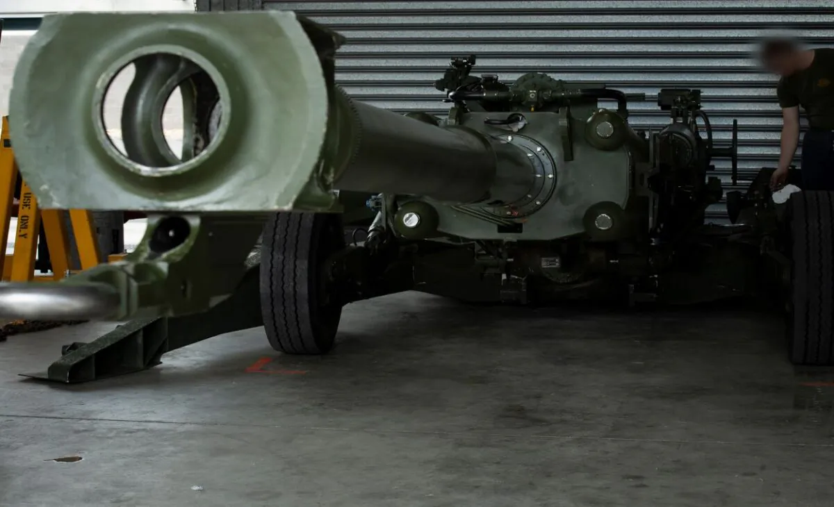 Australia is among nations providing M777 howitzers and the 155mm artillery shells they use to support Ukraine in fighting off invading Russia, but at an average expenditure of 7,000 rounds a day, the war in Eastern Europe is depleting U.S., NATO, and allied stockpiles. (Major Roger Brennan/Australian Defence Forces)