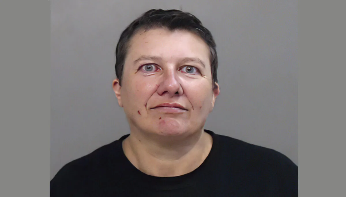 This photo provided by the Hidalgo County (Texas) Sheriff's Office, showing the booking photo of Pascale Ferrier. (AP/Hidalgo County (Texas) Sheriff's Office)