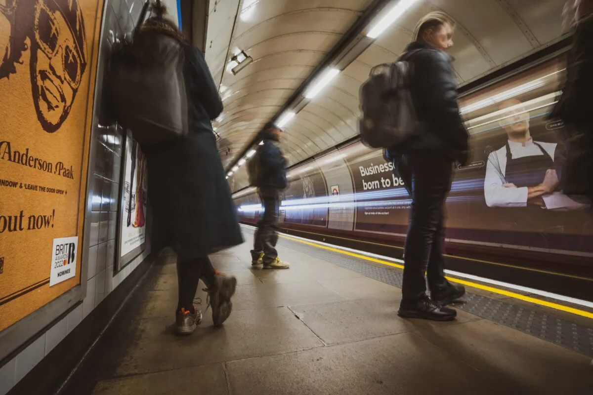 Passengers wait to board a train at Euston Station on the London Underground in this file photo. (Jonny Gios/Unsplash.com)