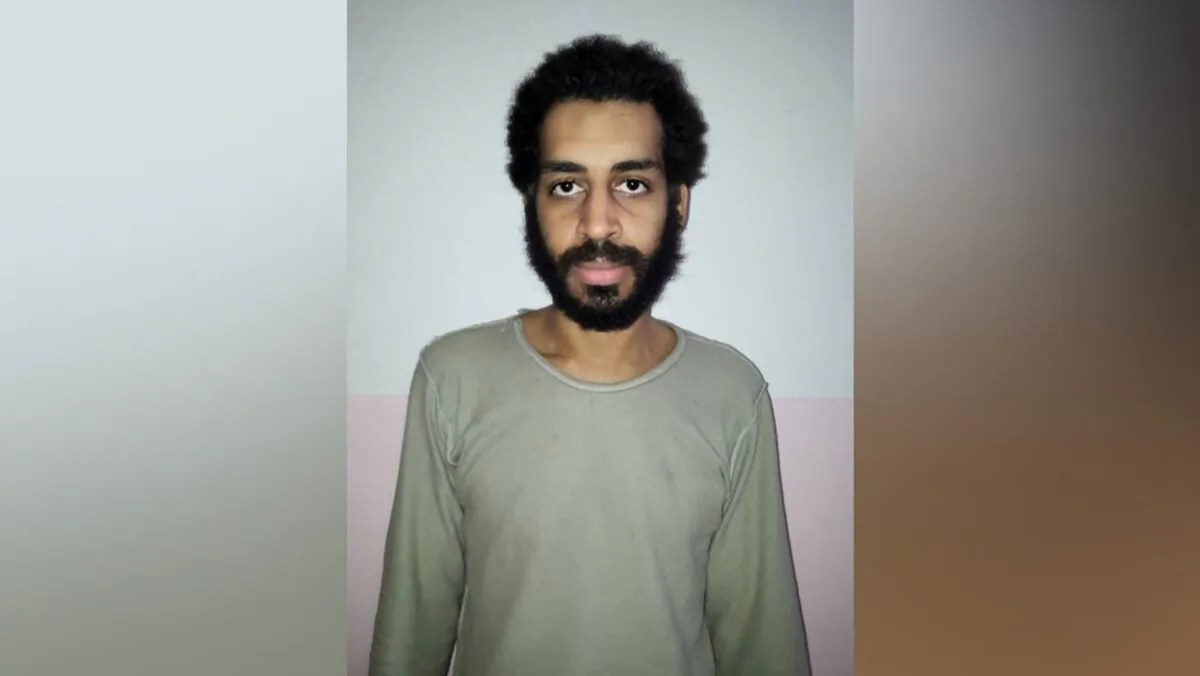Alexanda Kotey, whom the Syrian Democratic Forces (SDF) claim is a British national, in an undated handout photo in Amouda, Syria, and released on Feb. 9, 2018. (Syrian Democratic Forces/Handout via Reuters)