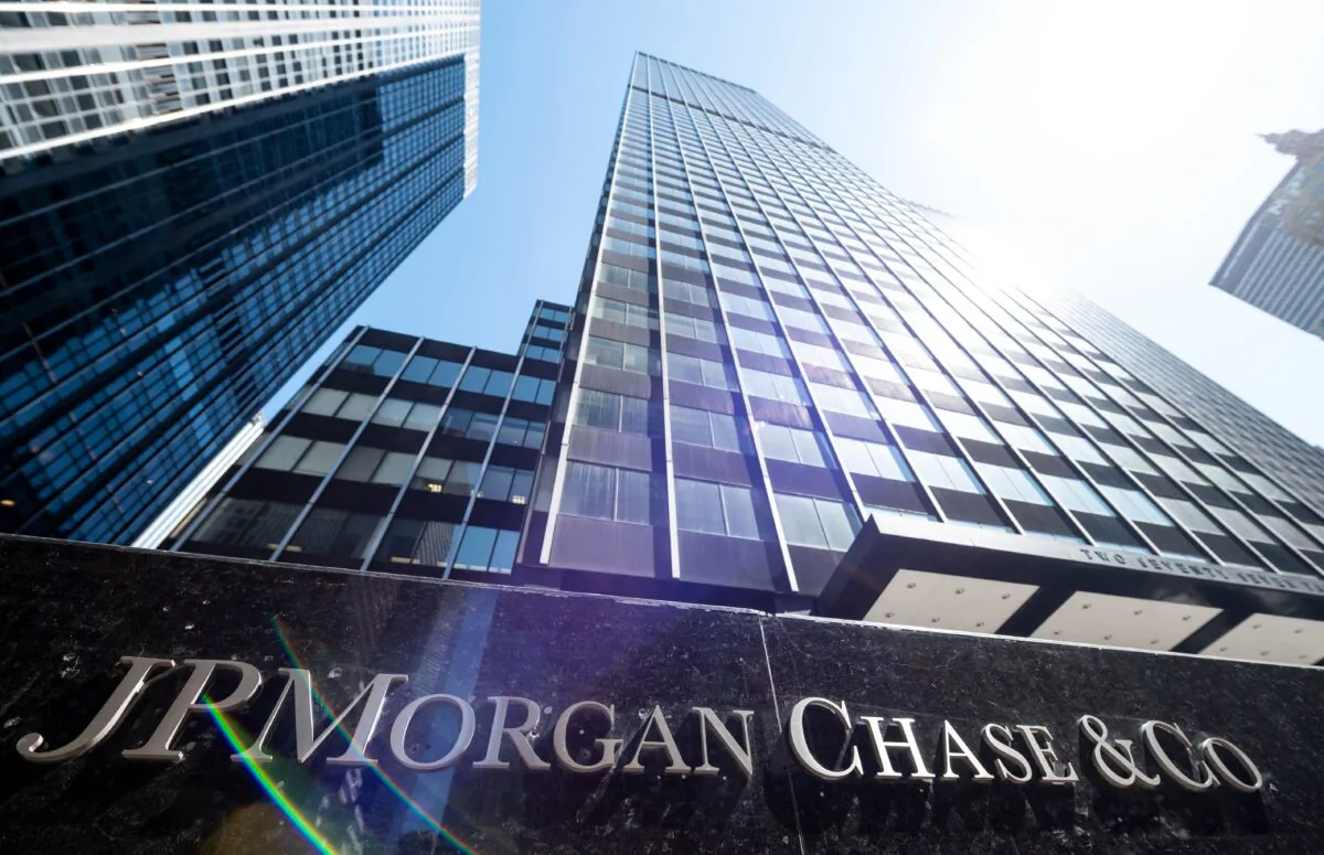 The JPMorgan Chase  headquarters in New York City on April 17, 2019. (Johannes Eisele/AFP via Getty Images)