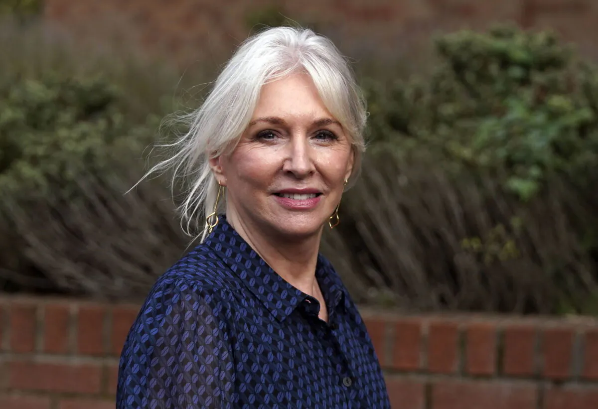 Culture Secretary Nadine Dorries on Oct. 15, 2021. (Steve Parsons/PA Media)