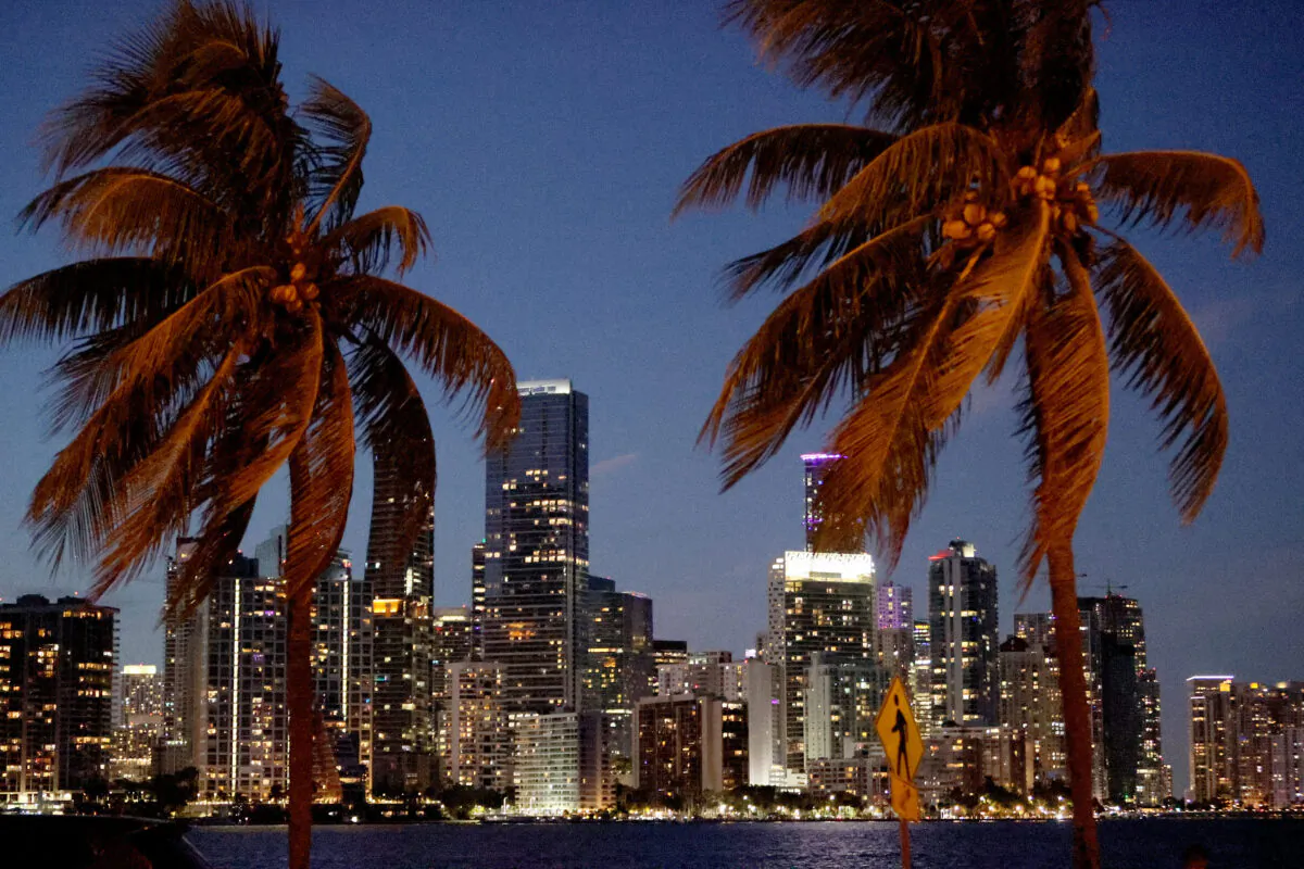 The skyline of Miami, Florida, on Sept. 29, 2021. (Joe Raedle/Getty Images)