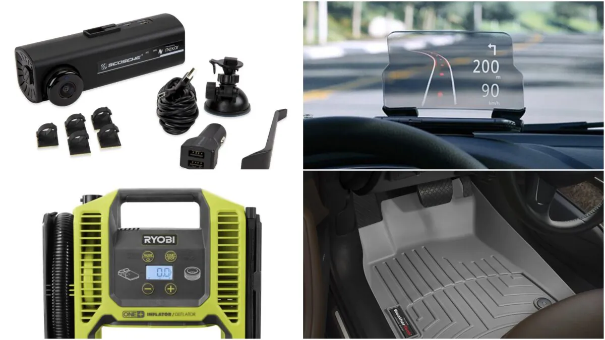 (Courtesy of Hudway, Ryobi, Schose, Weego, Weathertech)