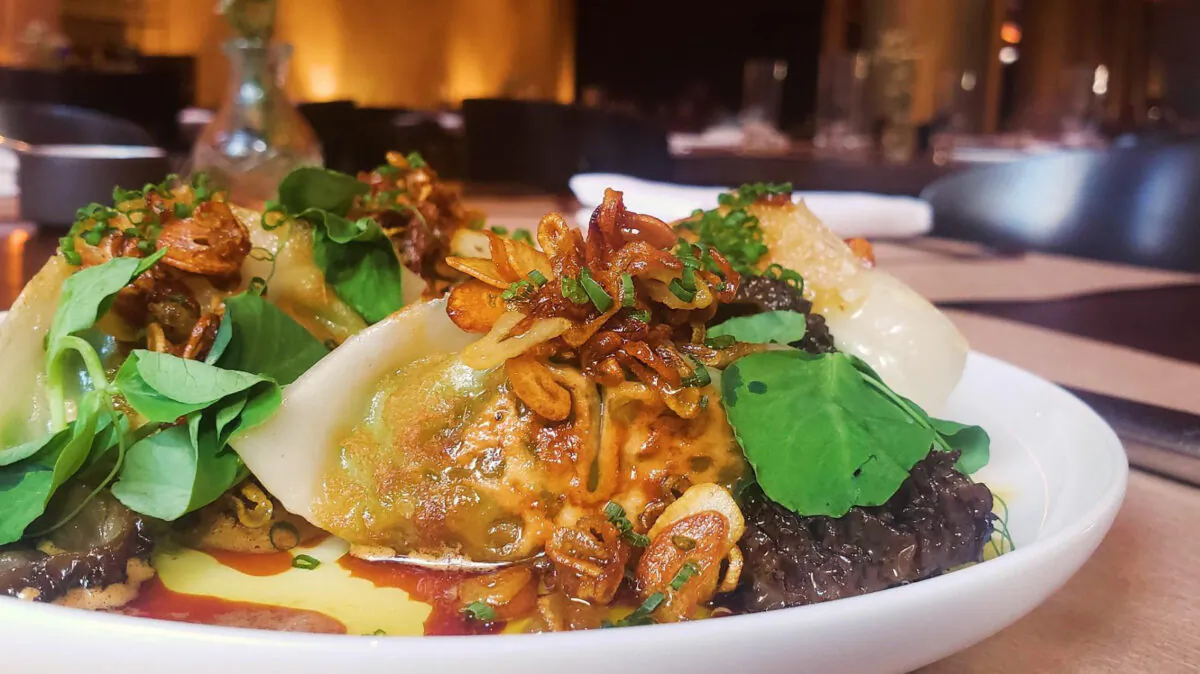 Spring Pea Potstickers With Morel Mushrooms. (Jacqui Wedewer/The Daily Meal)