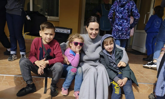 Angelina Jolie Makes Surprise Ukraine Visit, Meets Children