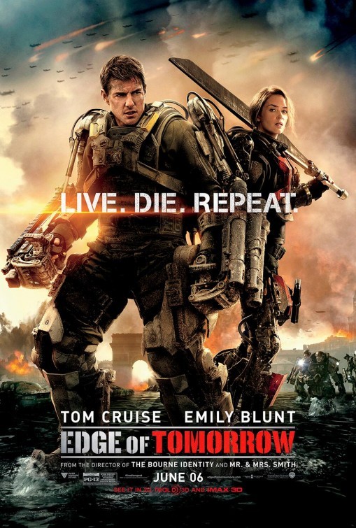 Movie poster for "Edge of Tomorrow." 