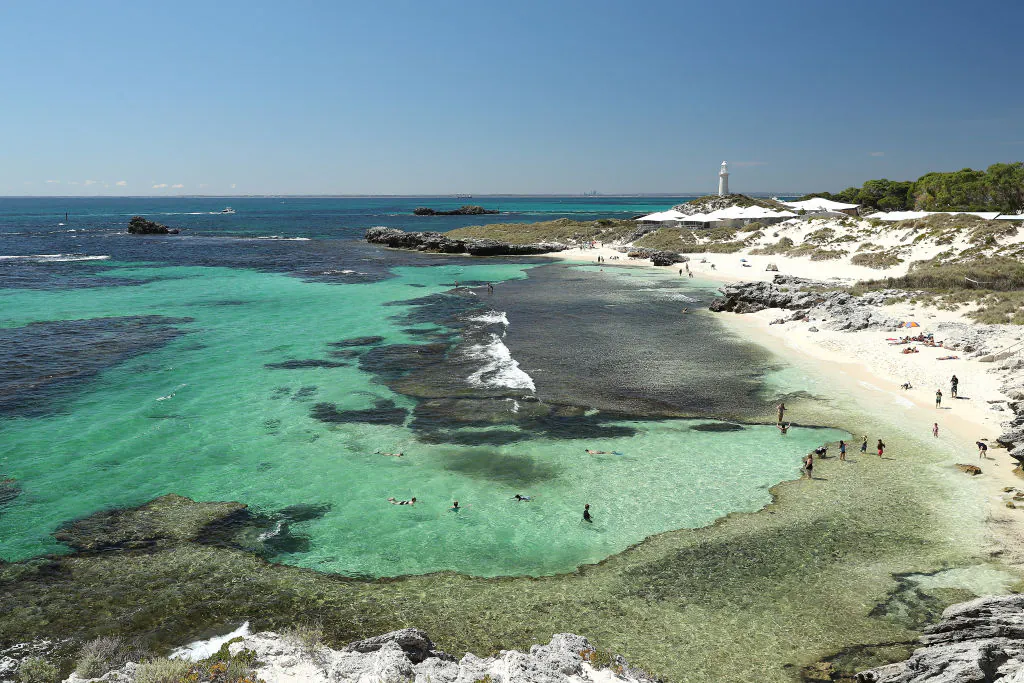 A general view of The Basin is seen on Rottnest Island, Western Australia on March 23, 2020. (Photo by Paul Kane/Getty Images)