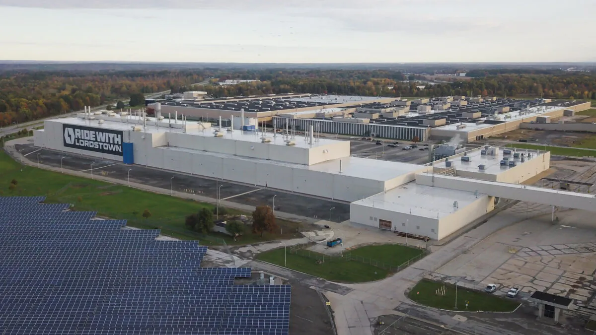 The Lordstown Motors factory where GM once operated, in Lordstown, Ohio on Oct. 16, 2020. (Megan Jelinger/AFP via Getty Images)