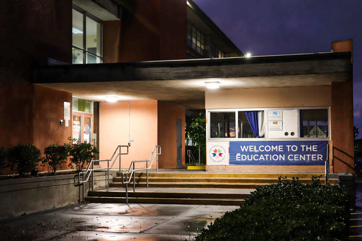 A file photo of San Diego Unified School District in San Diego on Dec. 30, 2021. (Tina Deng/The Epoch Times)