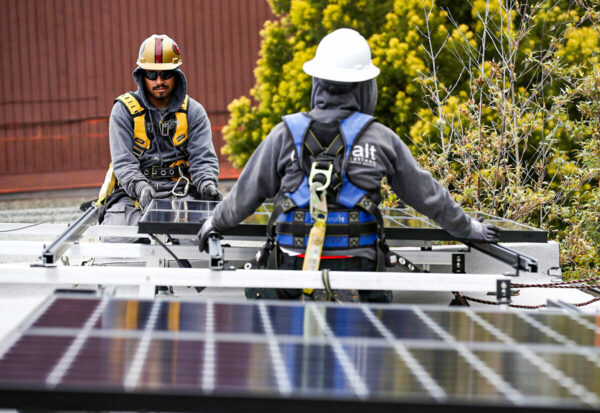 San Francisco solar-panel workers