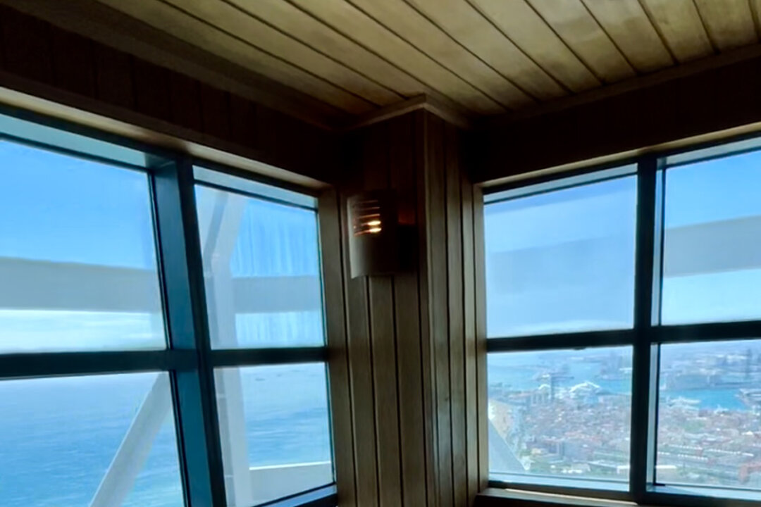 Sauna and spa with a view. Hotel Arts Barcelona. (Lynn O’Rourke Hayes/TNS)
